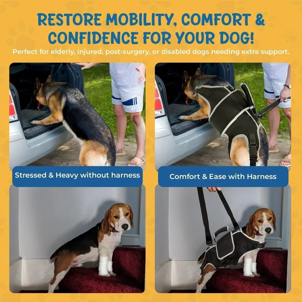 XL Dog Lift Harness Mobility Support‎ Full Body Sling for Large Injured Dogs